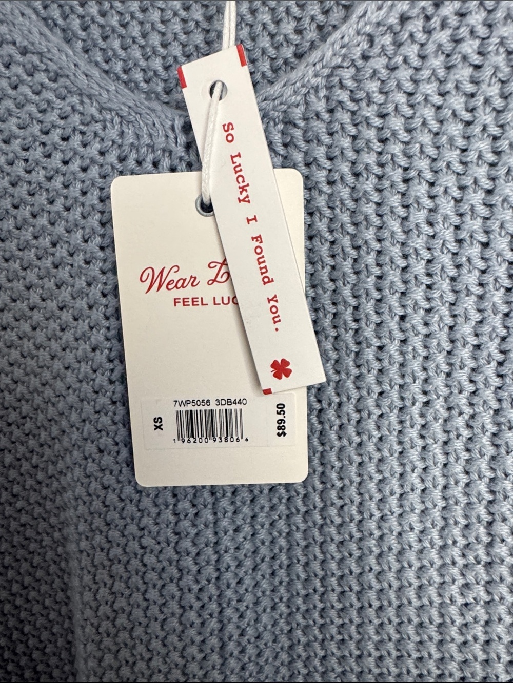 Lucky Brand Blue V-Neck Knit Pullover Cozy Sweater - Picture 2 of 8